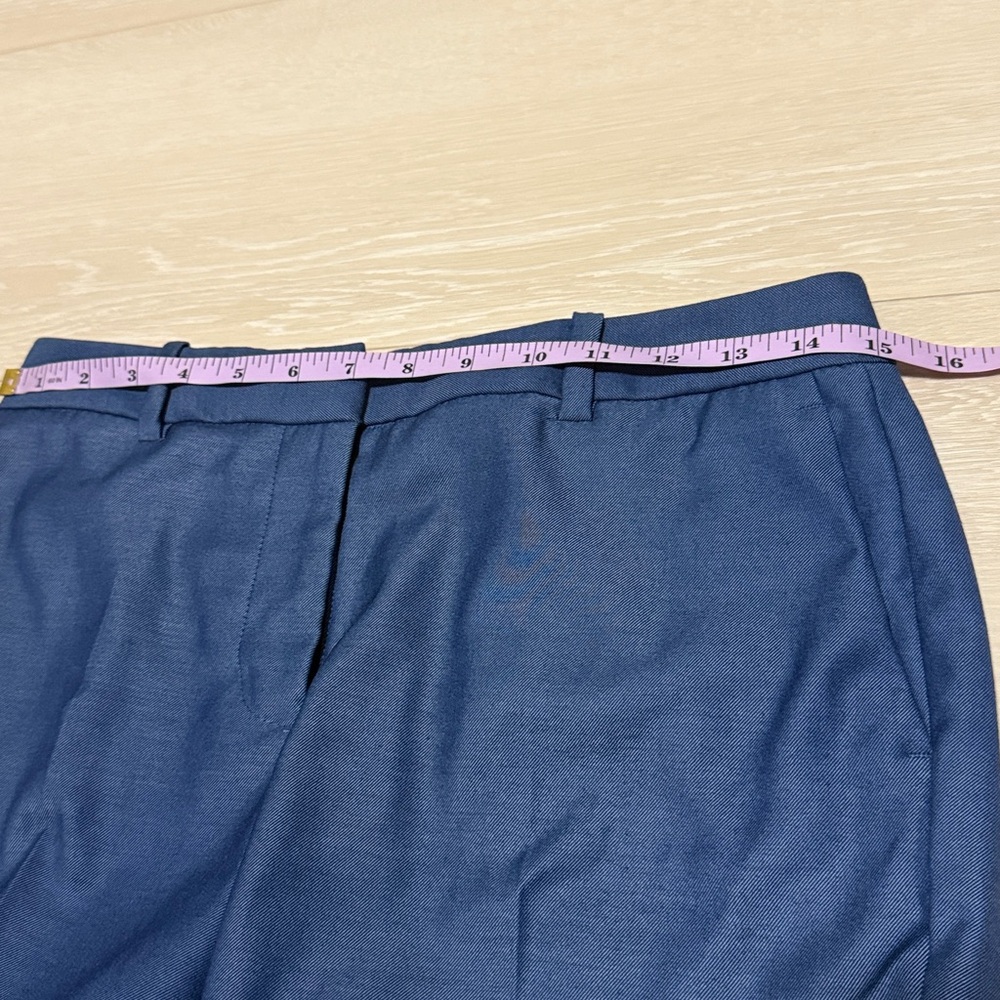 ✨ DKNY Women's Classic Blue Trousers Tailored Fit - Picture 5 of 9